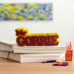 Two-Colour Custom Nameplate (15 cm)